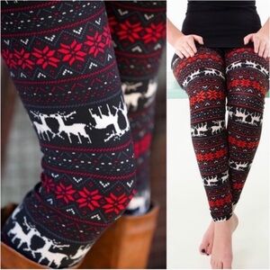 New Ultra Buttery Soft Holiday Super Stretchy Trendy Winter Holiday Leggings